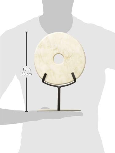 02308 Disk on Stand / White