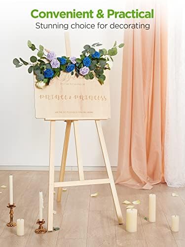 InnoGear Fake Roses 50 Pcs Royal Blue Flowers Artificial Faux Foam Floral