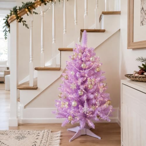 3FT Purple Artificial Small Christmas Tree Mini Tabletop Decor