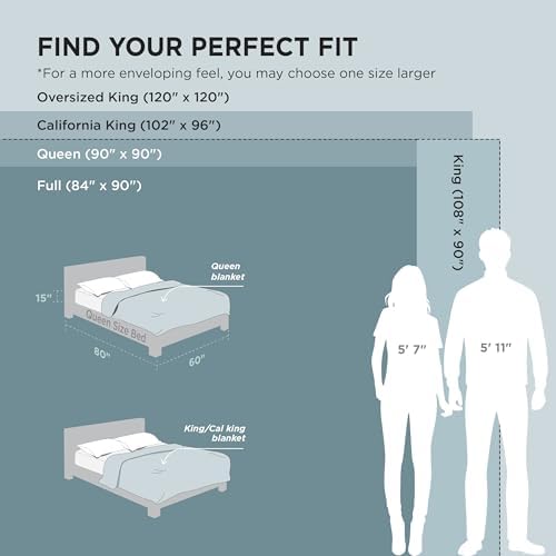 Bedsure Soft Full Size Fleece Blankets for Bed Light Blue 84"x90"