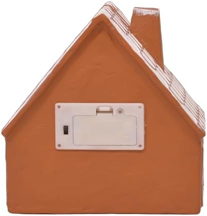 Mark Feldstein Iced Gingerbread Houses LED Figurines, Set of 2, 9 in
