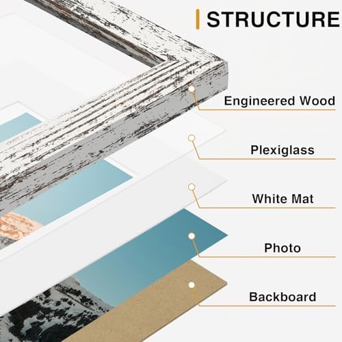 Vittanly 15 Pack Picture Frames Collage Wall Decor, Wall/Tabletop Display