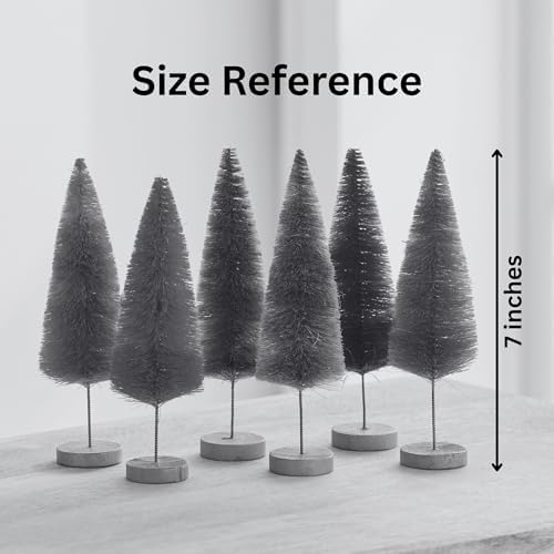 Bottle Brush Trees Set of 6 Multicolor (Multicolor)