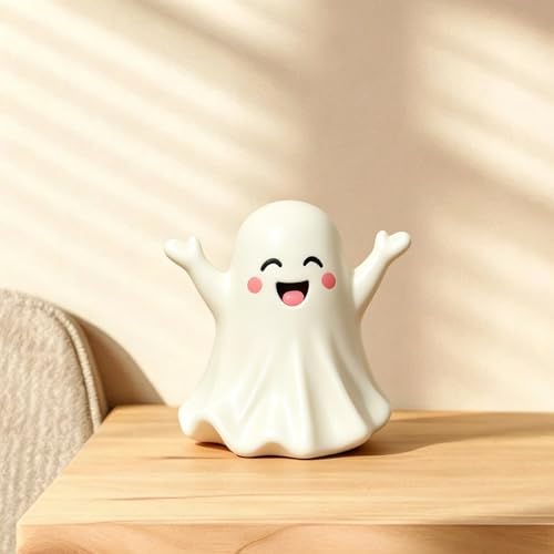 Halloween Ghost Figurine Cute Spooky Statues Unique Spooky Statue