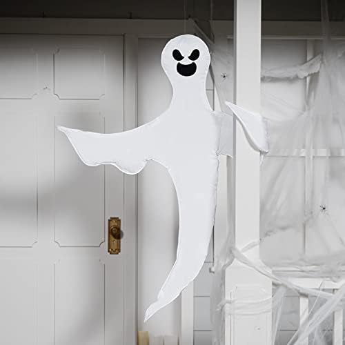 JOYIN 53” Halloween Bendable Tree Wrap Ghost Decoration for Halloween Outdoor, Lawn, Tree, Pillar Decorations, Ghost Party Supplies