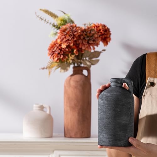 Ceramic Vase Home Table Decor / 08-rust / Set of 3