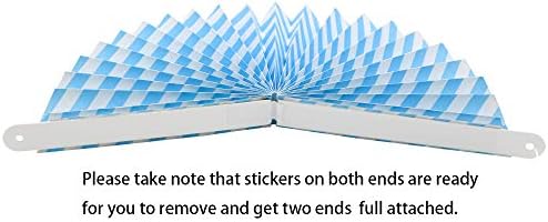 6-Pack Blue Hanging Paper Fans, Party and Wall Decor