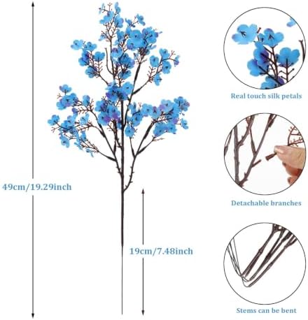 16Pcs Artificial Babys Breath Flowers Real Touch Fake Flowers Decoration
