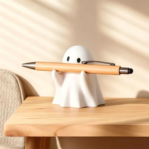 Halloween Ghost Figurine Funny Pen Holder Ghost Statue