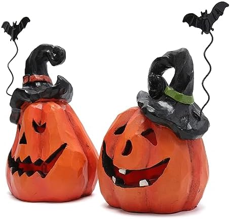 Hodao Halloween Pumpkin Decoration, Lighted Jack O Lantern Indoor,Outdoor