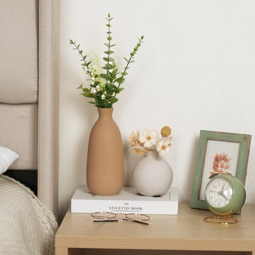 Modern Ceramic Vase / Soft Tones / Set of 5