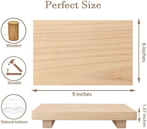 Wood Bathroom Tray Farmhouse Decor Kitchen Soap Holder, 9"x6" Burlywood