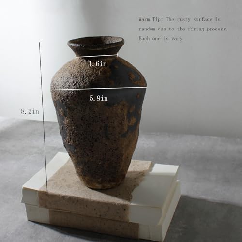 Rusty Ceramic Vase / Rust-tall / Small