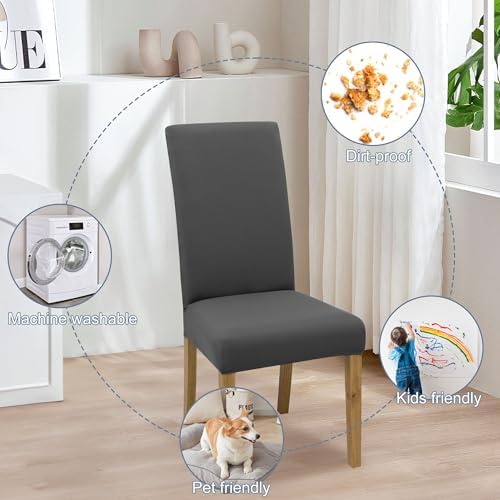 Dining Chair Covers, Stretch Seat Covers, Washable Furniture Protector