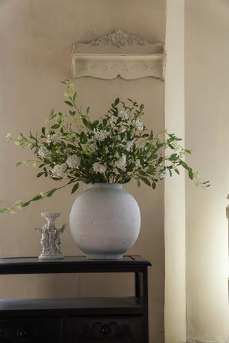 MISSPIN Artificial Flowers with Greenery Stems Faux Plants Indoor Branches for Tall Vase Ultra-Realistic, 9 Pcs Wedding Centerpieces, Home Decor & DIY Bouquets