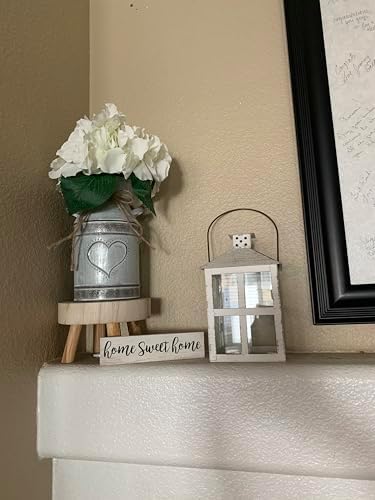 Wood Stool Plant Stand / Beige / 8 Inch / Set of 2