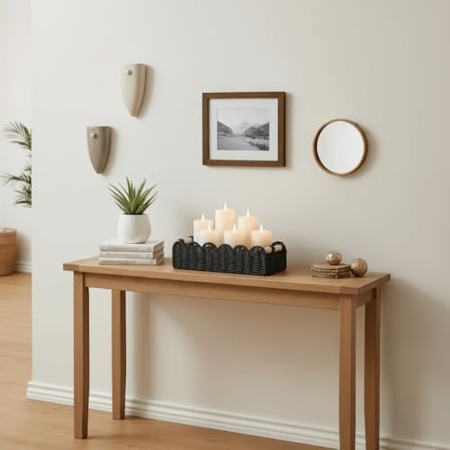 CubesLand Scalloped Toilet Paper Storage Basket W/Handle for Home Decor