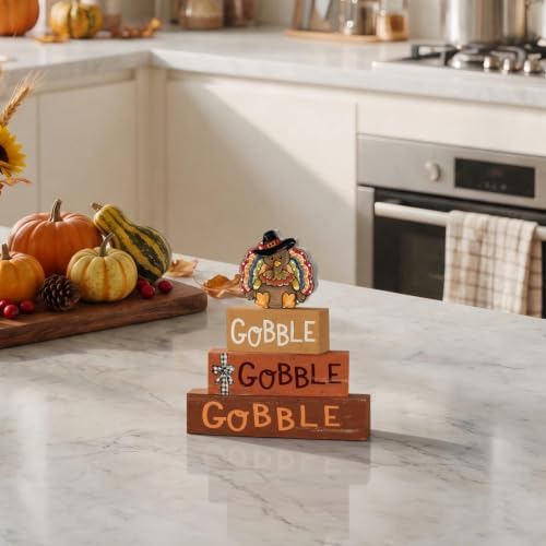 Smile Thanksgiving Wooden Block Decor