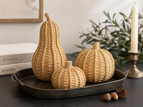 Fall Pumpkin Decorations, 3pcs Fall Decorations for Home