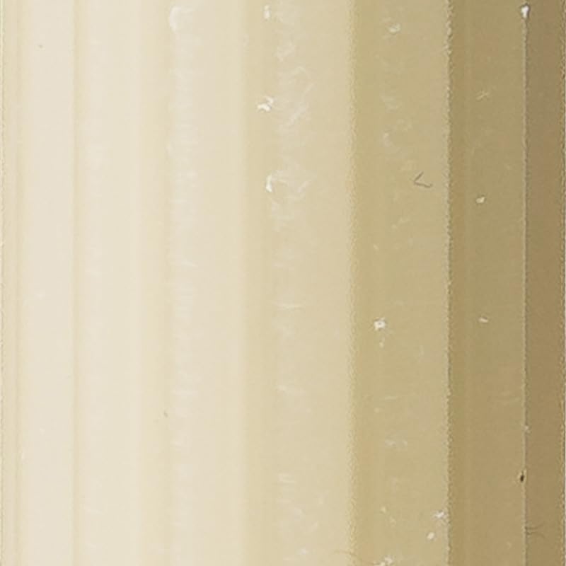 10" Fluted Ribbed LED Ivory Grooved Real Wax Taper Candles, Remote & 24h Timer Memory, On/Off Switch - Flameless