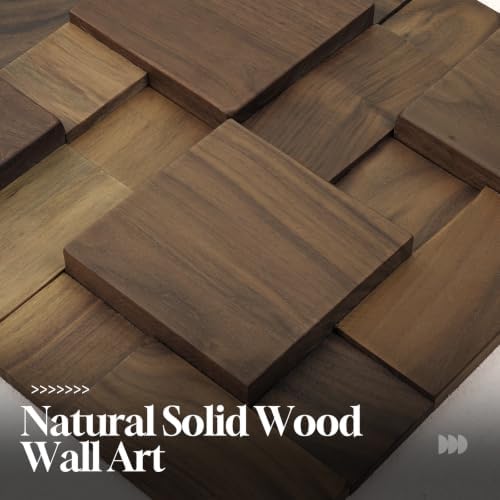 Large Wood Abstract Wall Art for Living Room, Modern 3D Artwork for Walls