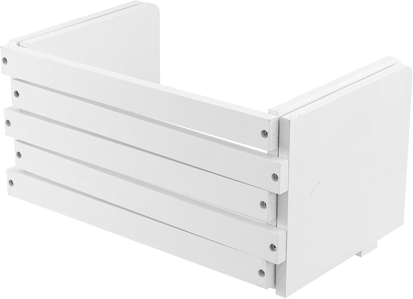MyGift White Wood Desktop Bookshelf Organizer, Expandable Adjustable Rack | Expandable design adjusts to fit books
