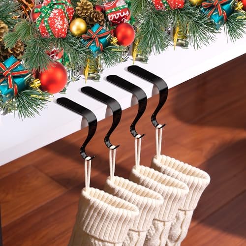 Stocking Holders for Mantle,Christmas Stocking Hooks for Fireplace