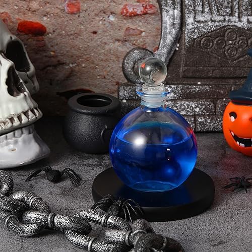 Tessco for you 3 Pcs 8.5 oz Glass Potion Bottles with Cork, Stylish