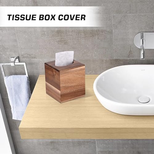 Wooden Tissue Box Cover Cube / Square