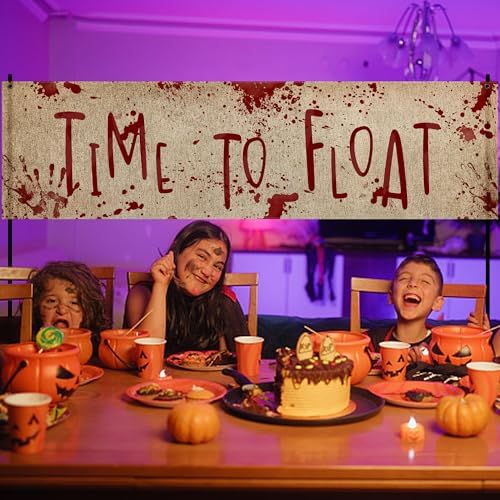 71" x 20" Halloween Bloody Banner, Extra Large Halloween Yard Sign Banner
