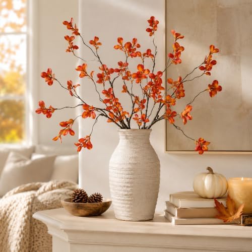Riceshoot 6 Pcs 35.4" Fall Artificial Stems for Vase Autumn Faux Branch