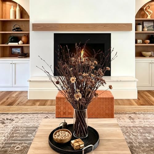 Natural Birch Branches, 30 Pcs Dried Twigs and Branches for Vases, 17" Tall Real Wood Sticks for Floor Vase Filler, Boho Rustic Home Decor, Wedding Centerpieces Arrangement