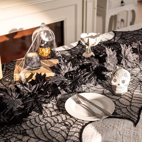 Valery Madelyn 9ft Halloween Garland with Lights for Mantle Party Decor