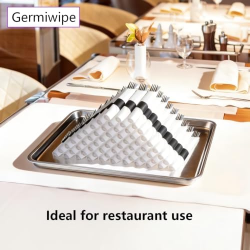 Germiwipe 2500 Pcs Napkin Bands, Paper Napkin Rings Self-Adhesive, (Black)