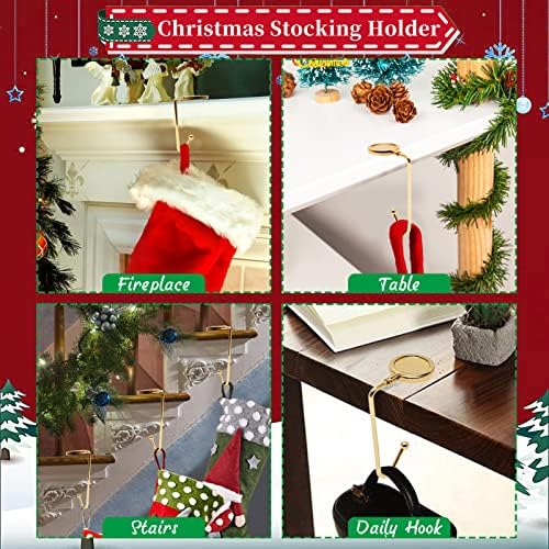 Christmas Stocking Holders for Mantle, Upgrade Fireplace Stocking Holder