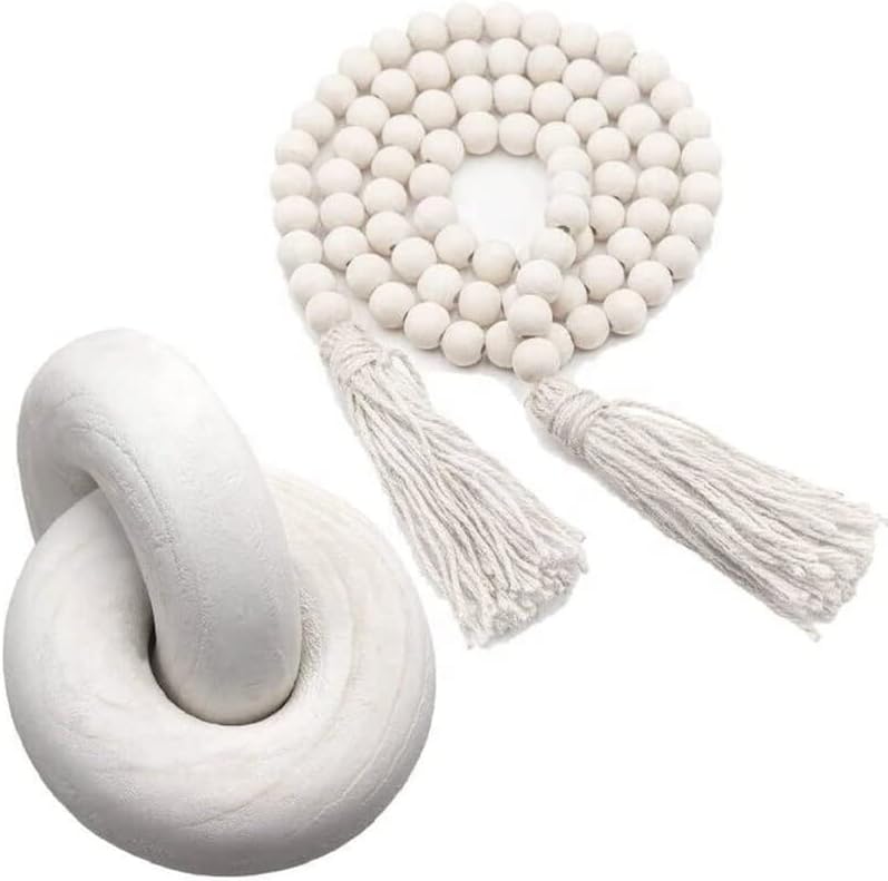 Wood Knot Chain Link / White