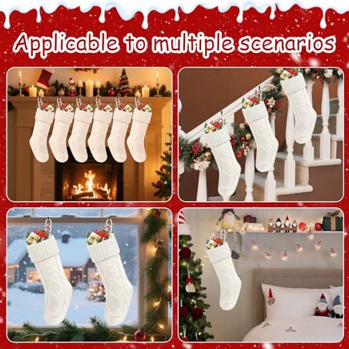 Christmas Stockings 18 Inches,Knitted Socks Christmas Decoration