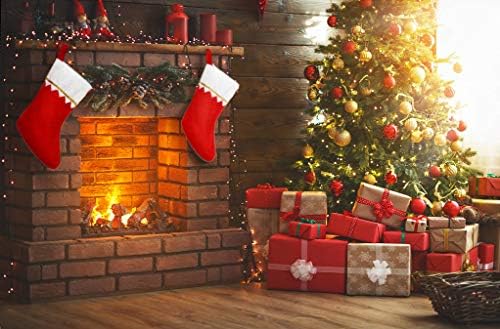 CCINEE 12pcs Felt Christmas Stockings for Christmas Fireplace Hanging Stocking Red Non-Woven Fabric with Golden Trim