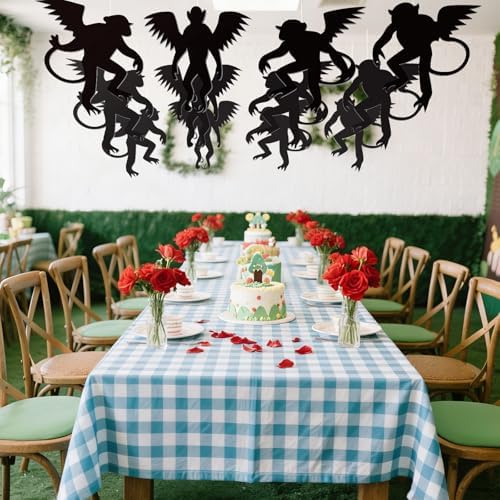 Preboun 20 Pcs Wizard Party Decoration Fly Hanging Monkey Banner