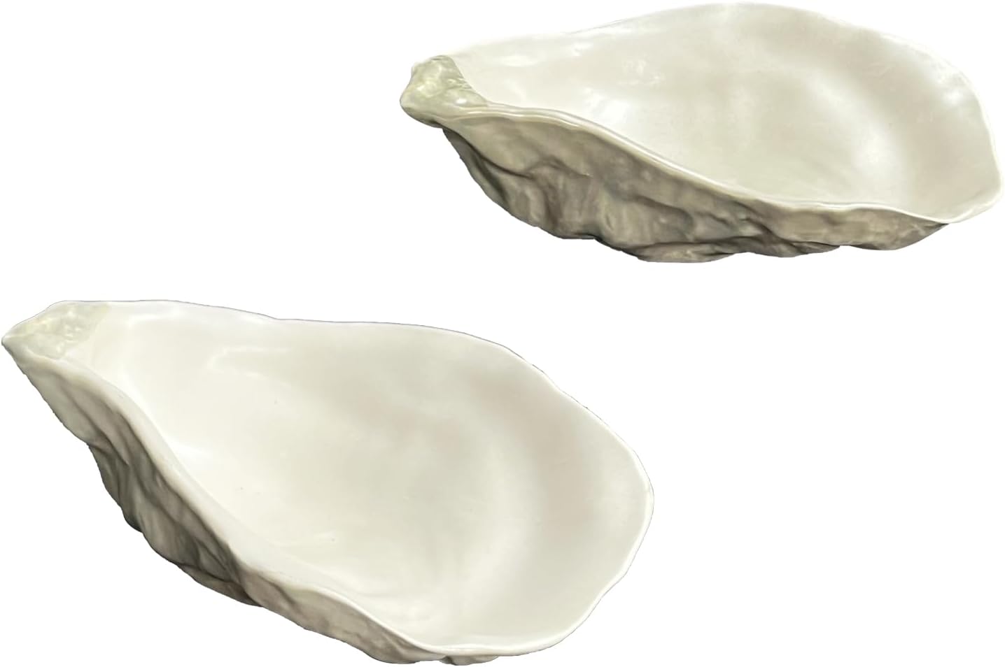 Ceramic Ceramic Shell Small Key Bowl Candy Bowls for Entryway Table / White / Set of 2