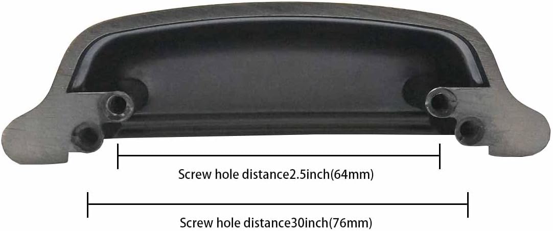 Easy to Install / Cup Pulls 3 Inch Hole Center / Brushed Brass / Gold / 3 Inch