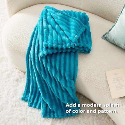 Bedsure Soft Throw Blanket for Couch Decor Gifts Teal 50"x70"