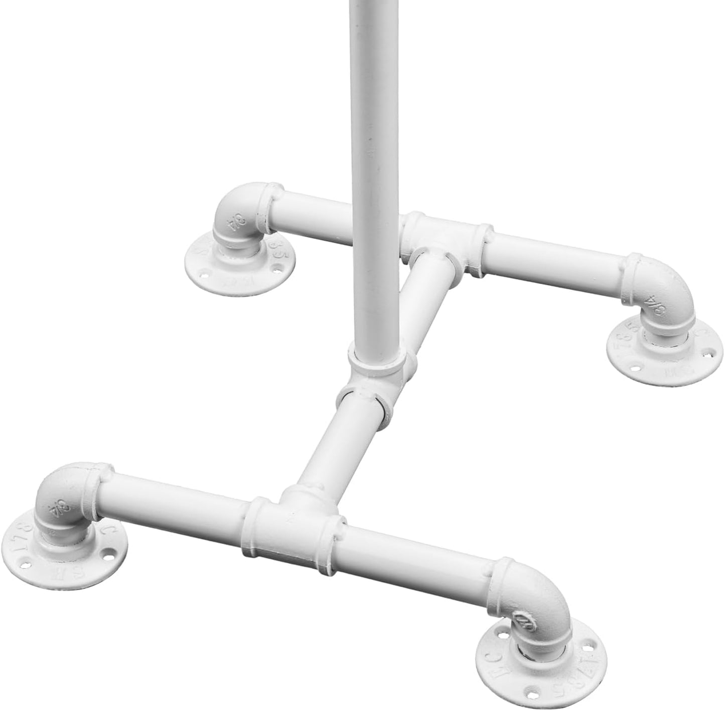 MyGift Hat Organizer Rack, Freestanding Baseball Cap Holder Display, Cowboy Hat Tree Entryway, Decorative Pipework