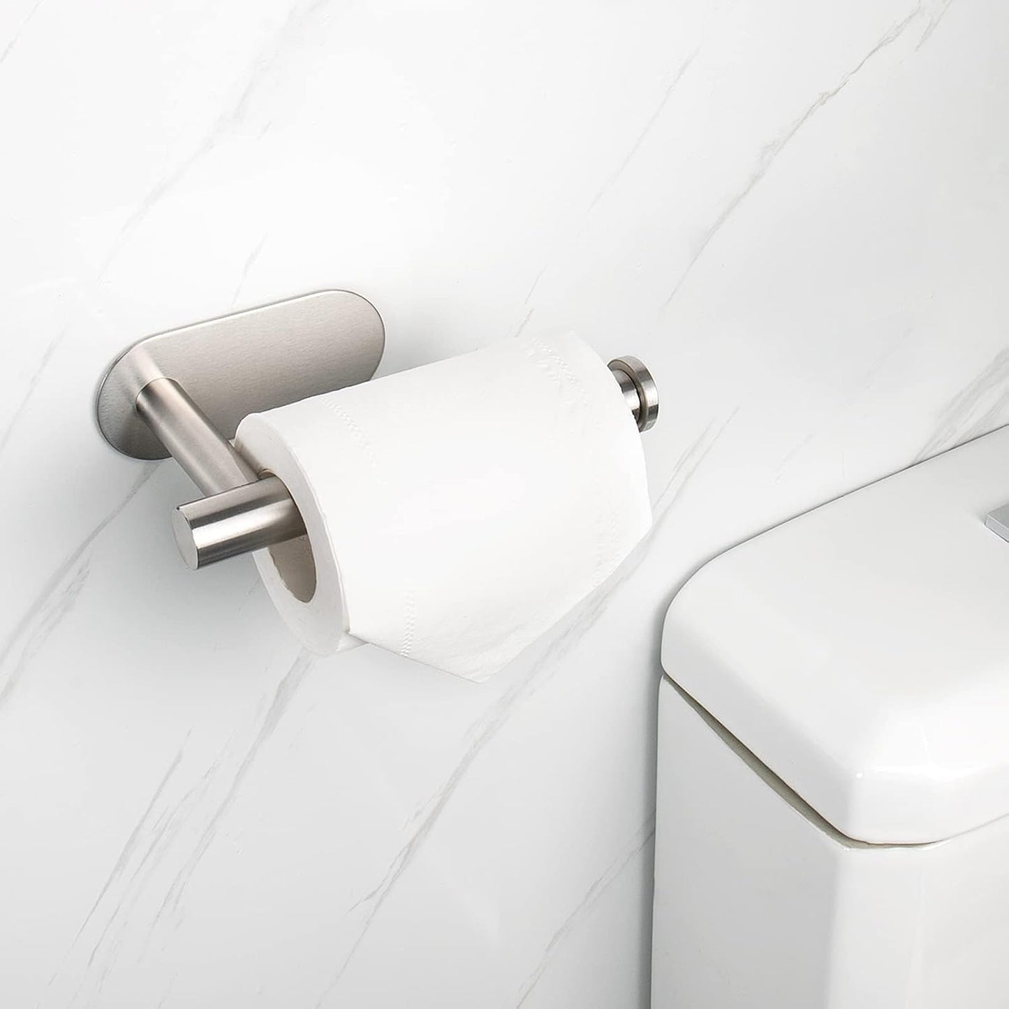 NearMoon Toilet Paper Holder Self Adhesive, Premium Thicken SUS304 Stainless Steel Rustproof Adhesive Toilet Roll