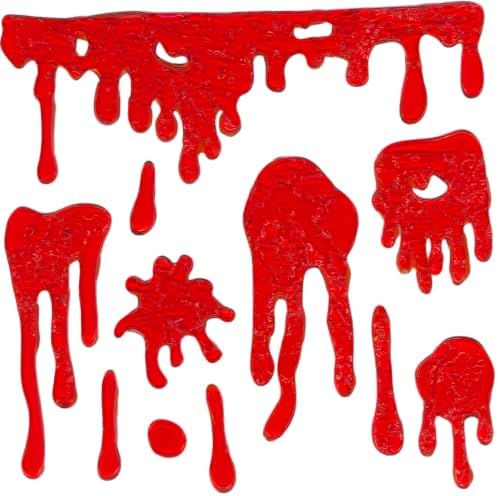 Gift&Fun 6Sheets Halloween Gel Window Clings Decor, 7.9 x 7.9 inches