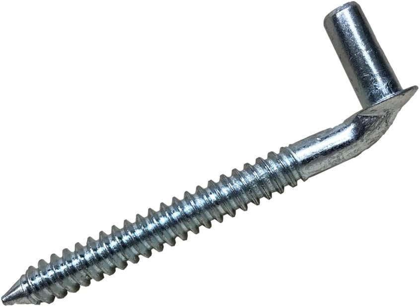 Chain Link 5/8 Lag Screw Gate Hinge Post Side Wood Bolt Hinge Zinc Plated Lot 10