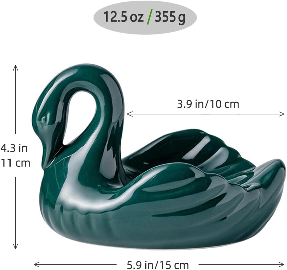 Ceramic Tray / Draining Soap Dish / Green