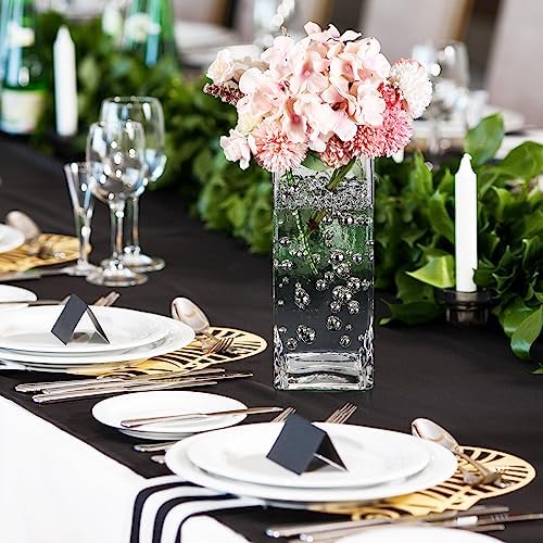 Junkin 300 Pcs Faux Pearl Vase Filler No Hole Beads, Silver
