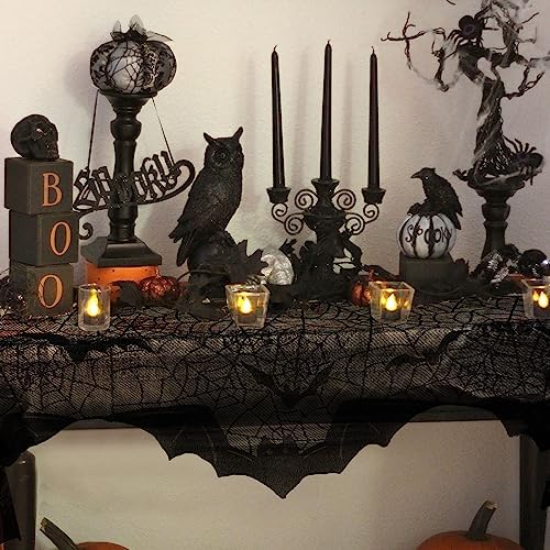 OurWarm Halloween Decor Indoor Fireplace Mantel Scarf Cover, 78 x 20 Inch