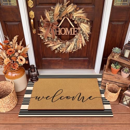 Tinideya 2 23.6 X 35.4 Inches Western Striped Brown Black
